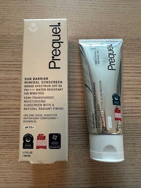Préquel Sun Barrier Mineral Sunscreen SPF 50 + Cleanser
